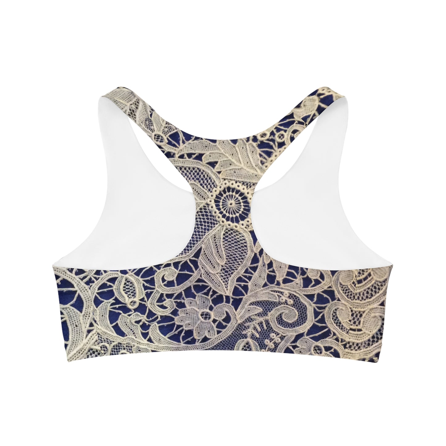 Golden and Blue - Inovax Seamless Sports Bra