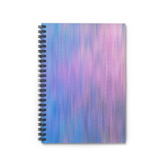 Azul y morado metálico - Cuaderno espiral Inovax (línea reglada)