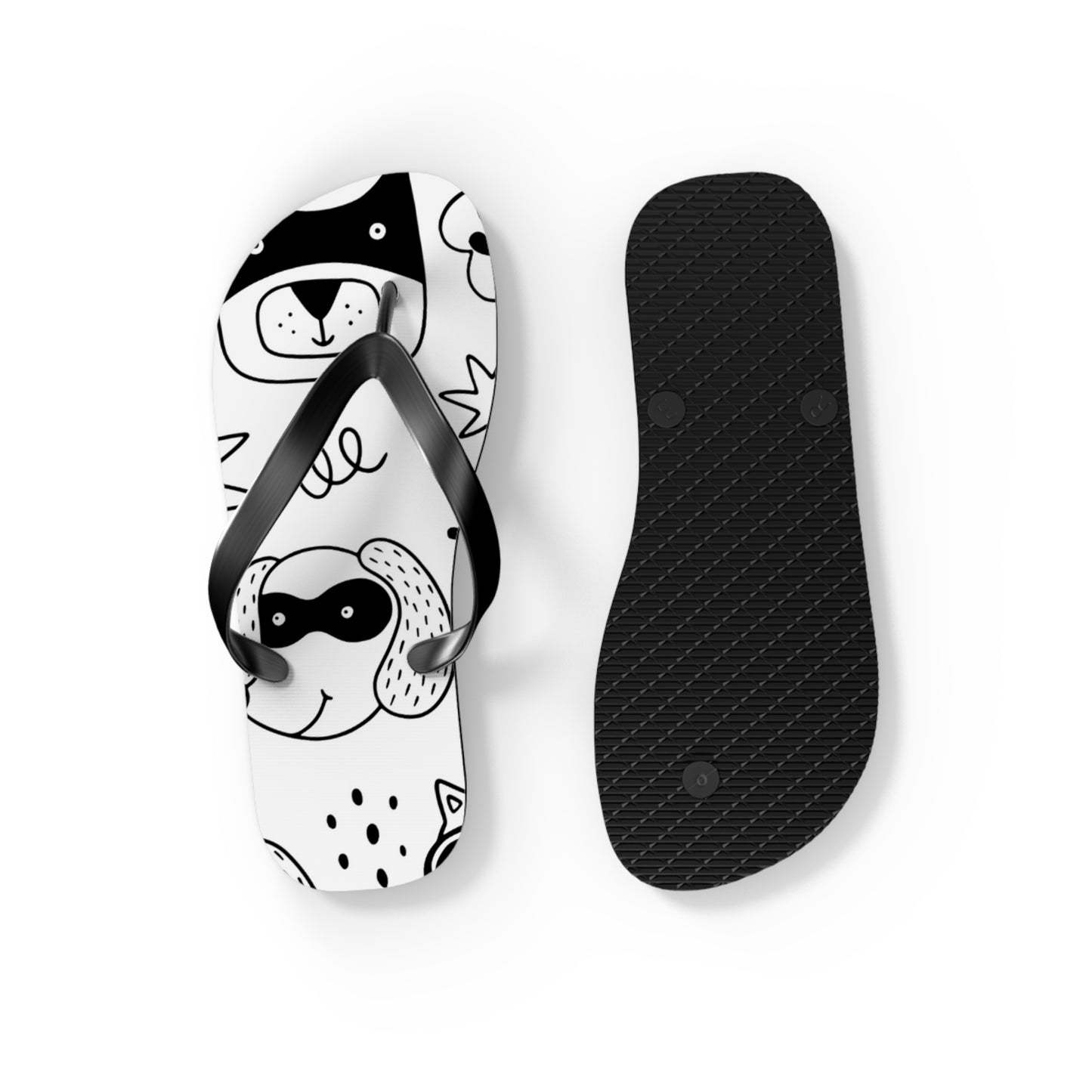 Doodle Dogs & Cats - Inovax Flip Flops