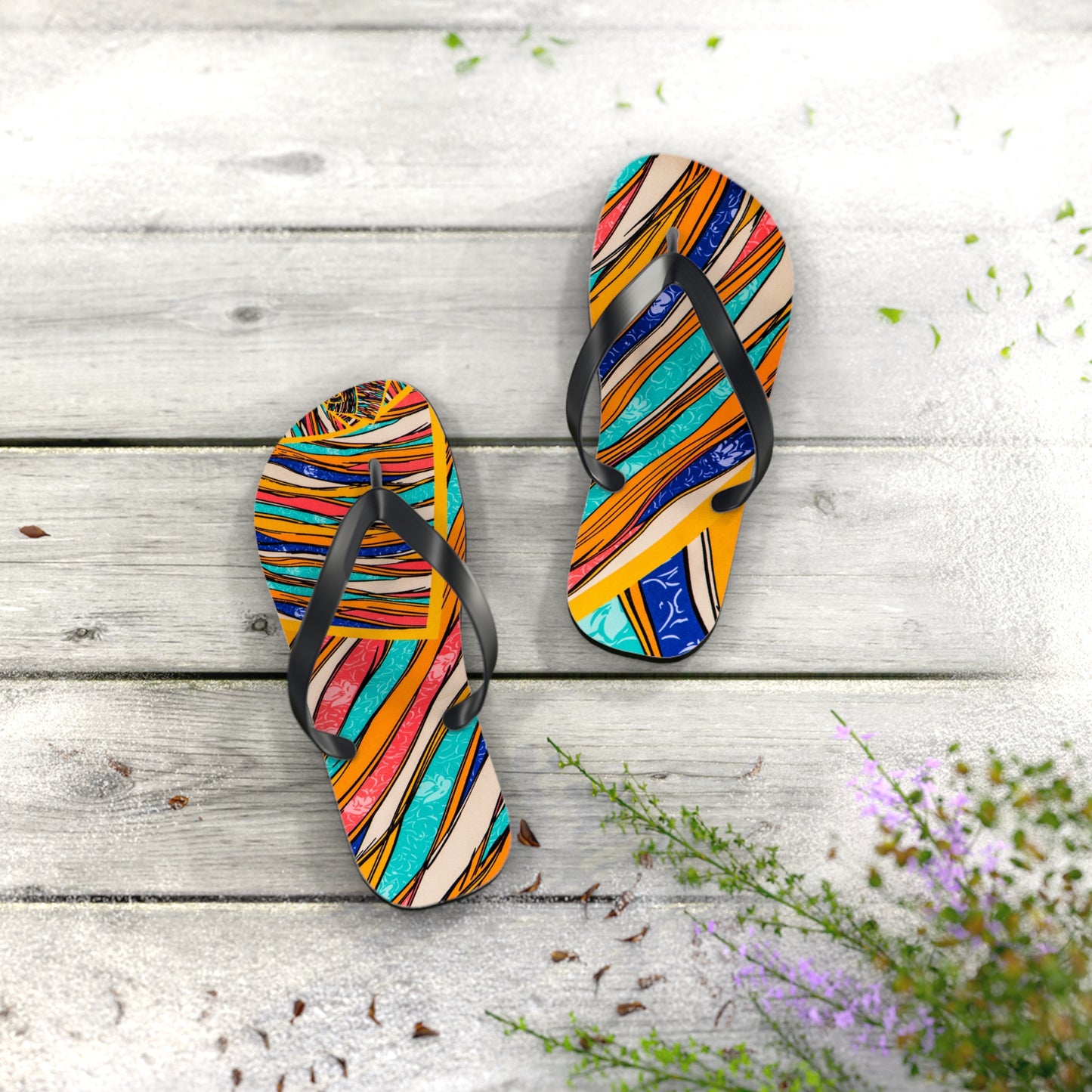 Color Brushstroke - Inovax Flip Flops