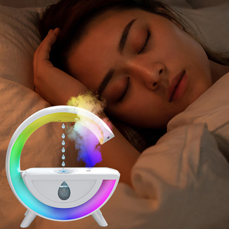 Pulvérisateur de gouttelettes d'eau RGB, humidificateur d'air Anti-gravité, veilleuse créative, diffuseur de brume pour la maison et le bureau, cadeau de noël, 350ml