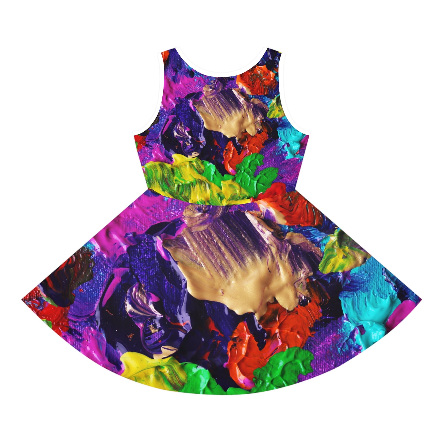 Color Paintings - Inovax Girl's Sleeveless Sundress