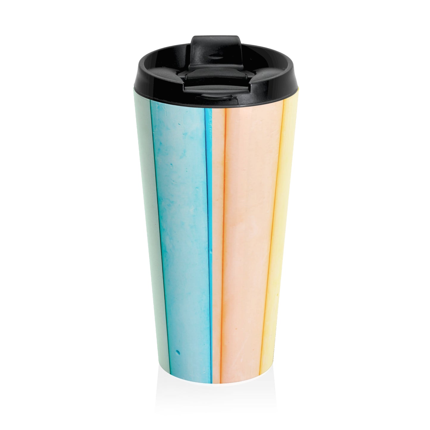 Arco iris - Taza de viaje de acero inoxidable Inovax