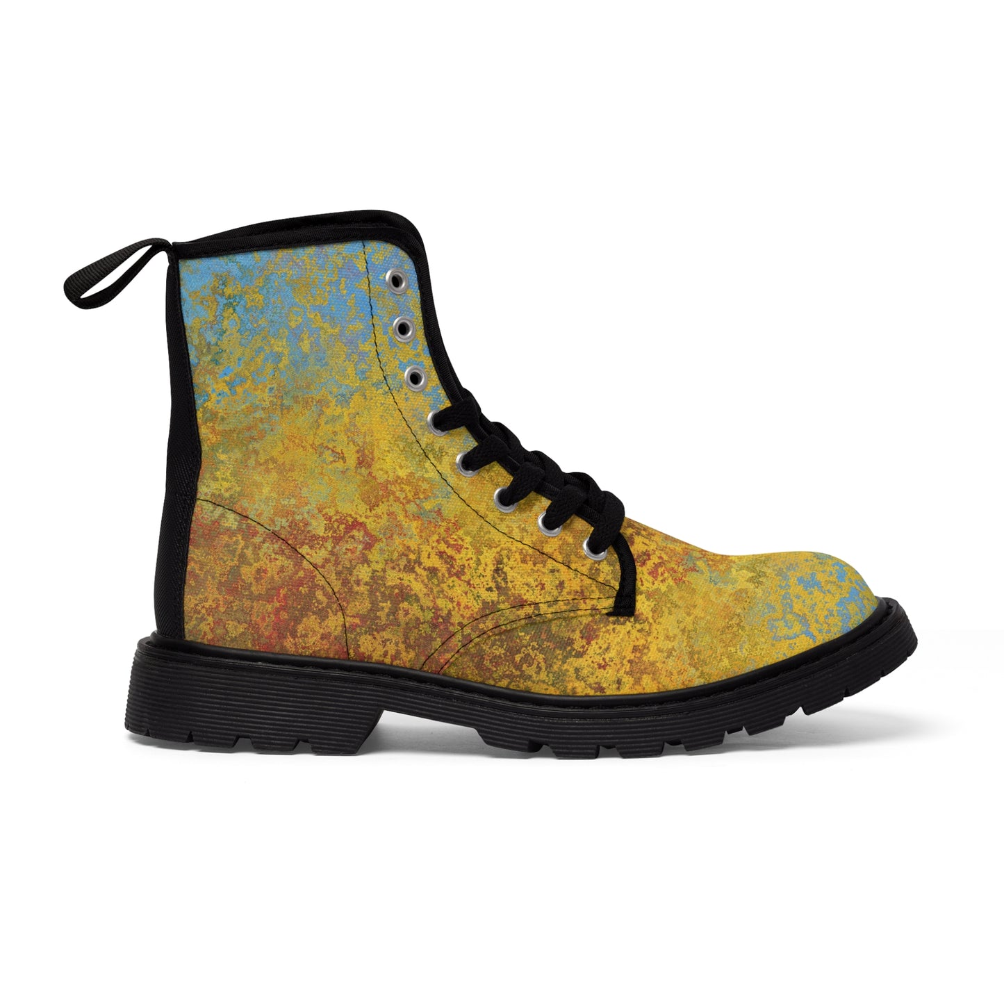 Gold and blue spots - Inovax Men's Canvas Boots