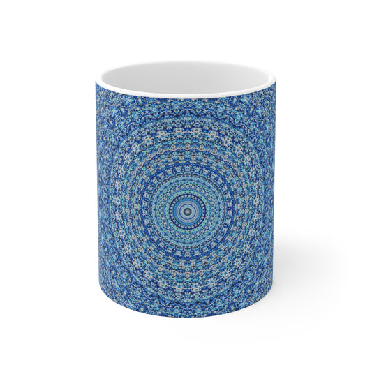 Blue Mandala - Inovax Ceramic Mug 11oz