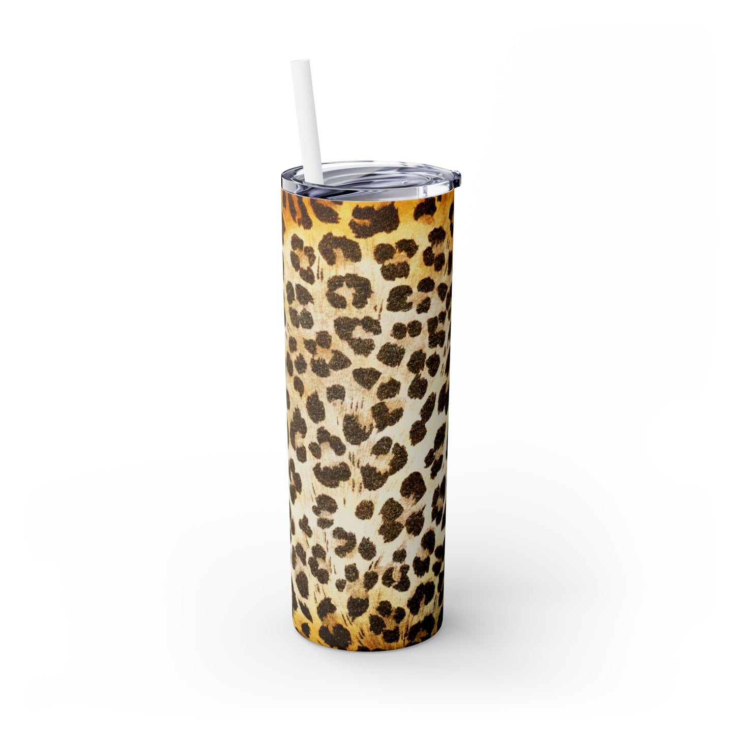 Cheetah - Inovax Maars® Skinny Tumbler with Straw 20oz