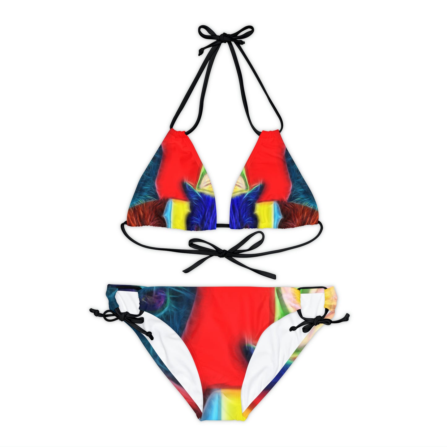 Pop Cats - Conjunto de bikini con tiras Inovax