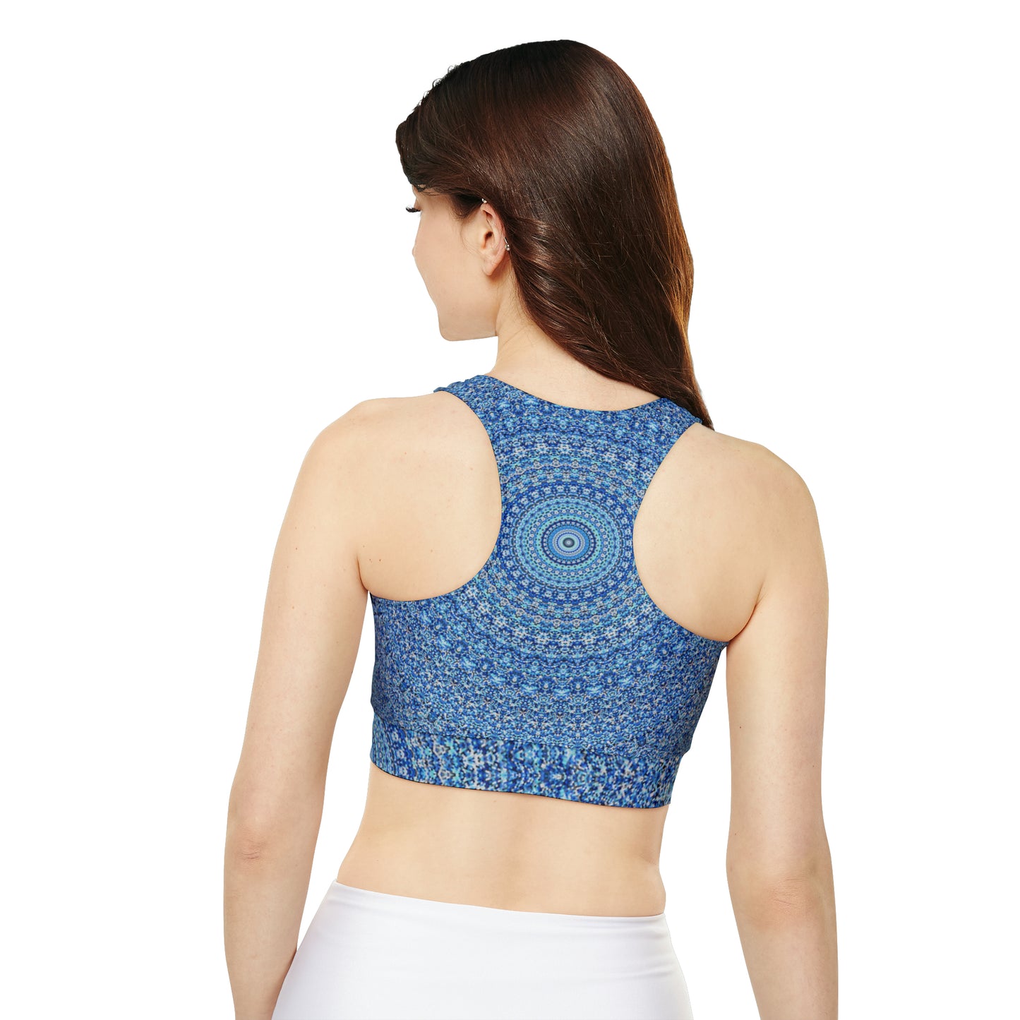 Blue Mandala - Inovax Padded Sports Bra