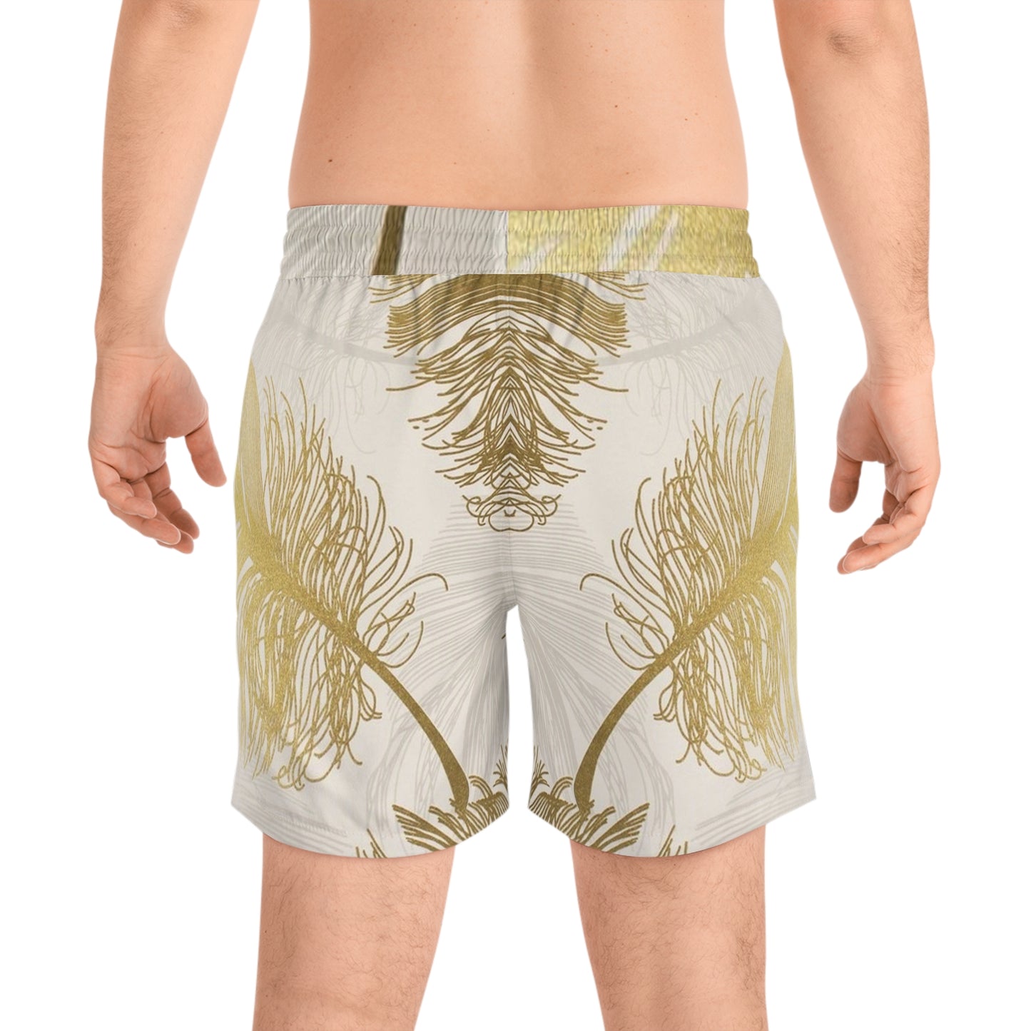 Golden Feathers - Bañador de longitud media para hombre Inovax