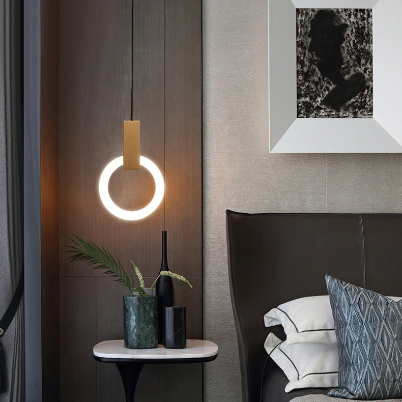 Bedroom Bedside Nordic Modern Minimalist Hanging Line Lamp