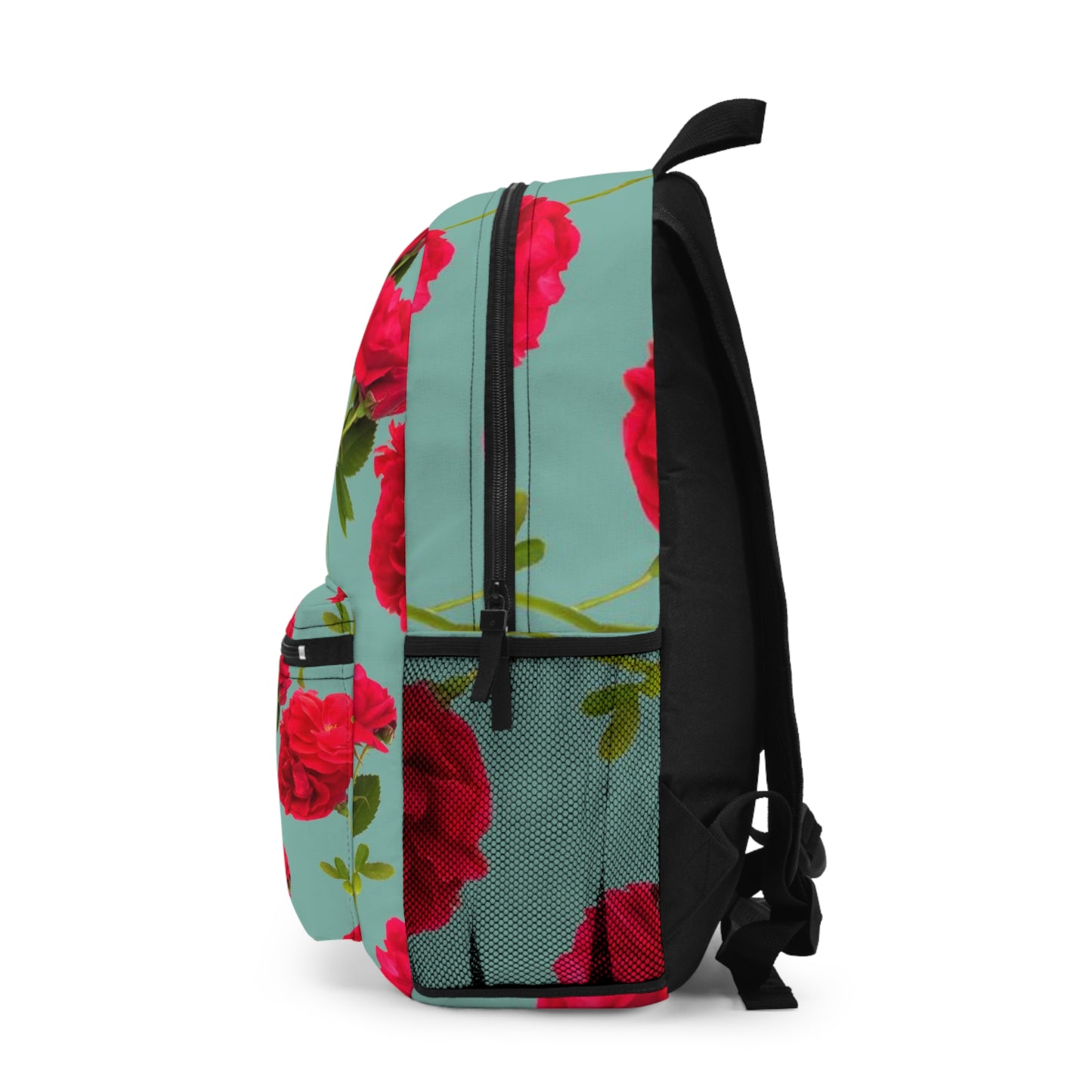 Flores Rojas y Azul - Inovax Mochila