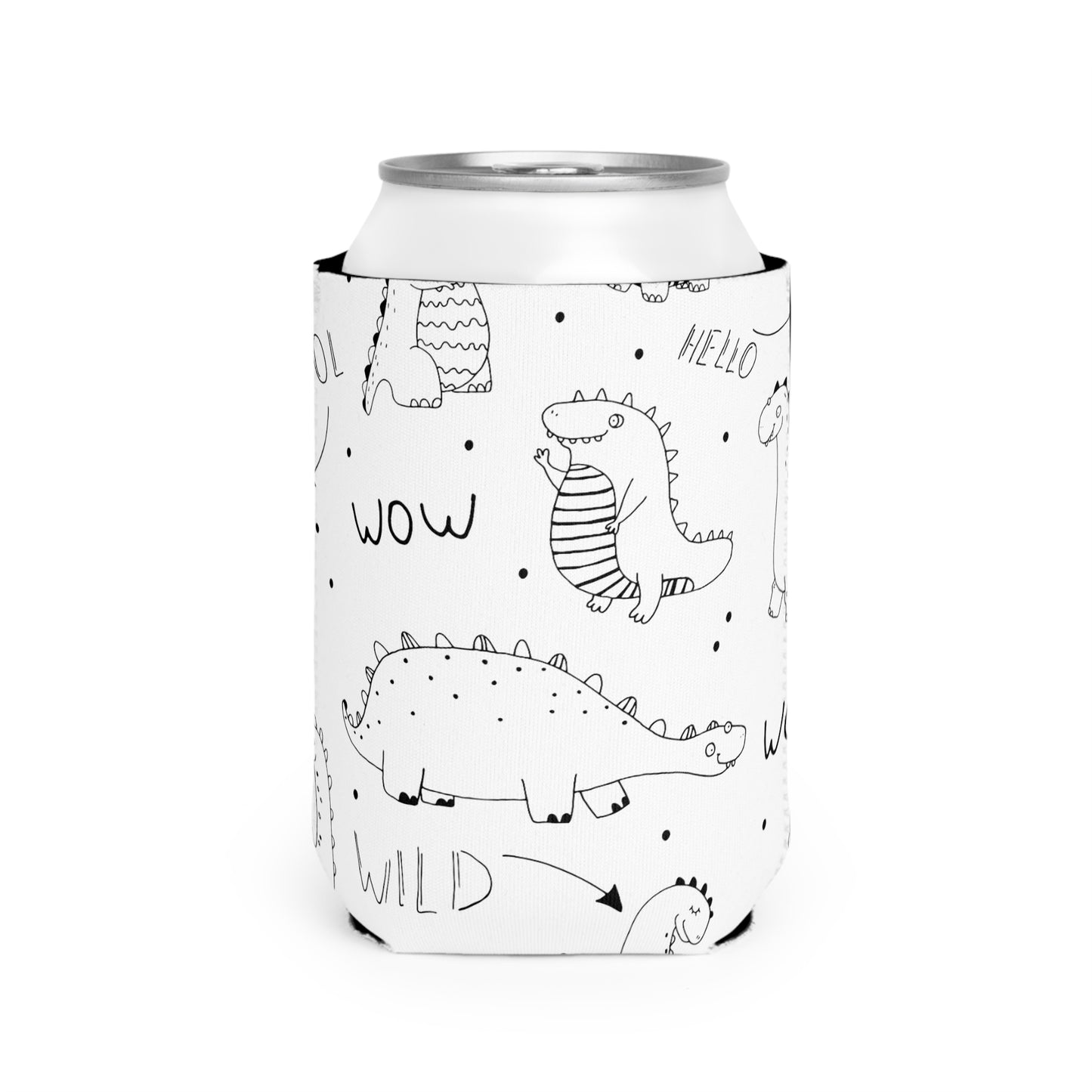 Doodle Dinosours - Inovax Can Cooler Sleeve