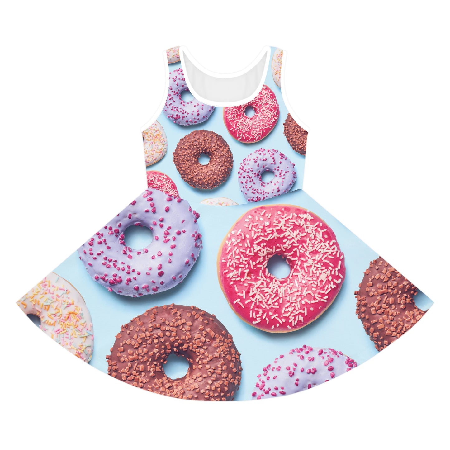 Donuts - Inovax Girl's Sleeveless Sundress