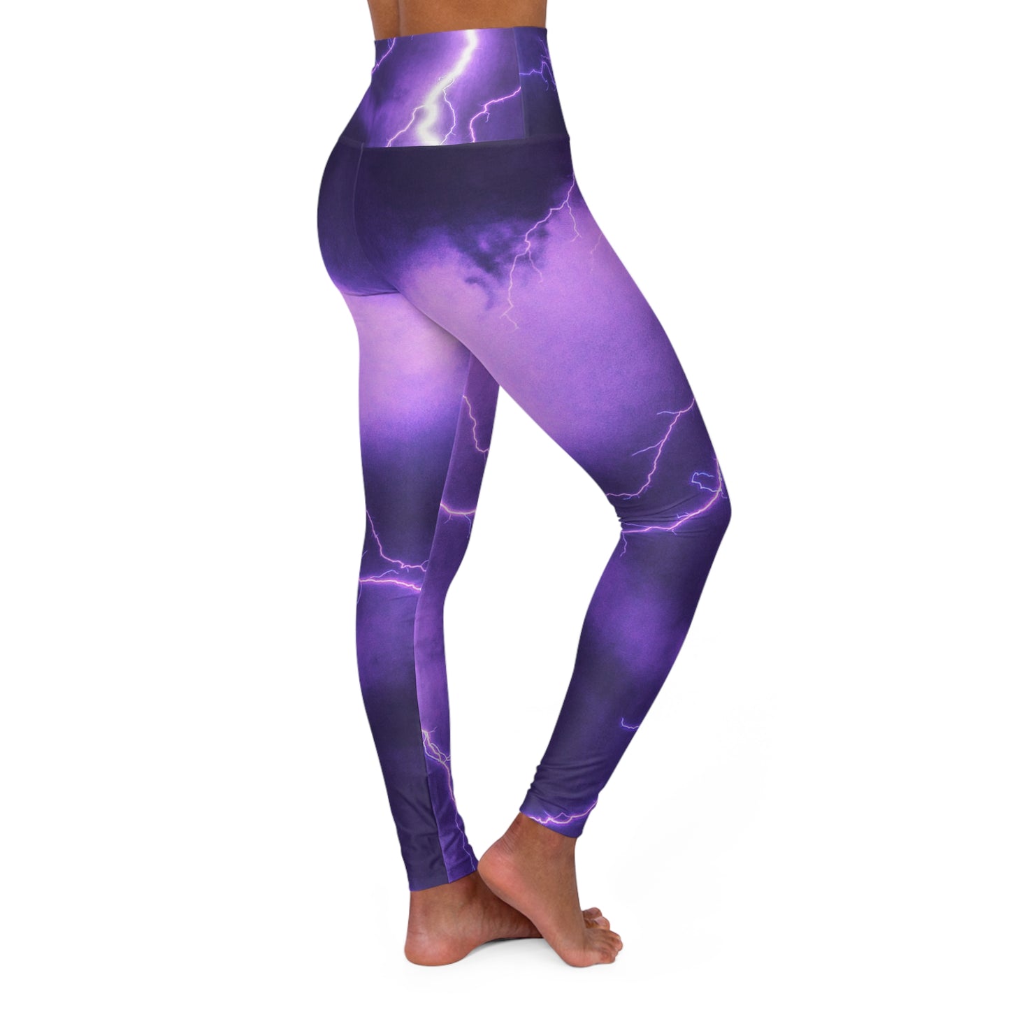 Electric Thunder - Inovax High Waisted Yoga Leggings