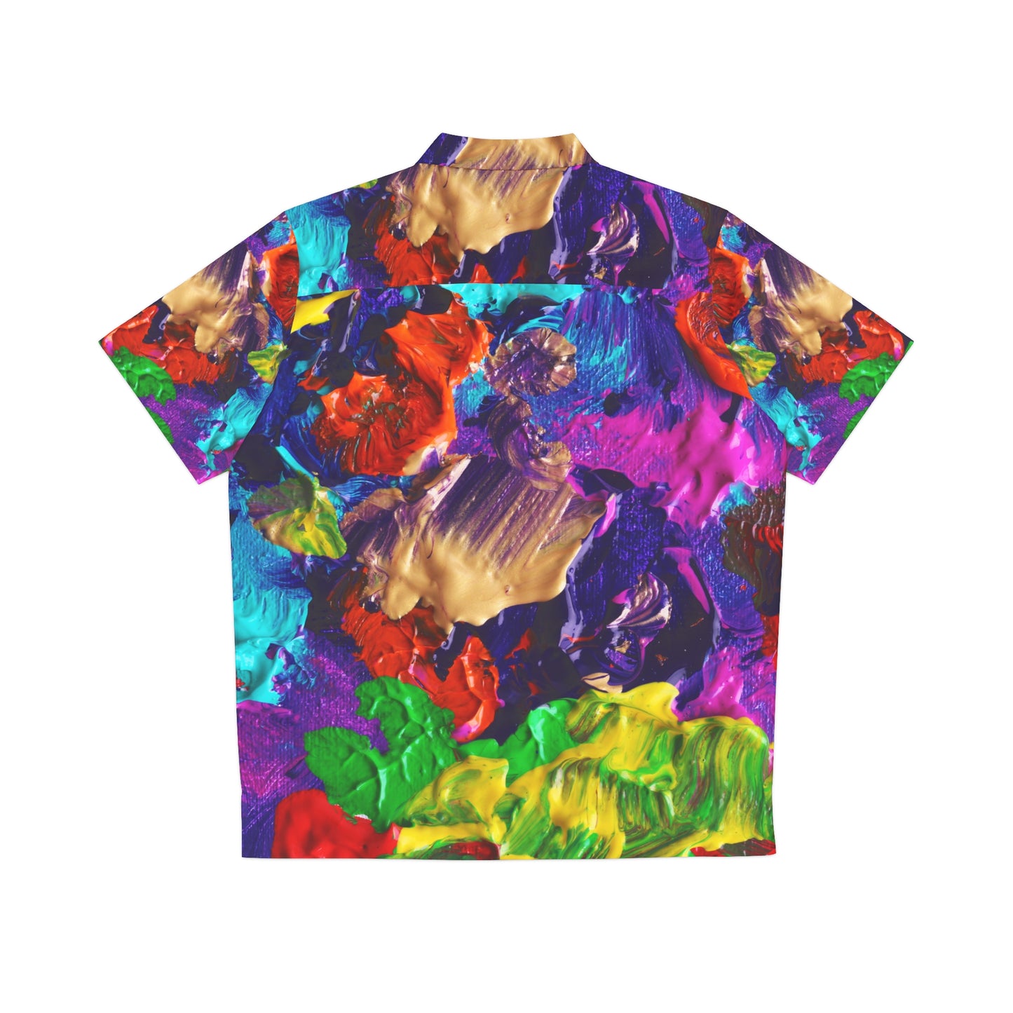 Pinturas de colores - Camisa hawaiana para hombre Inovax