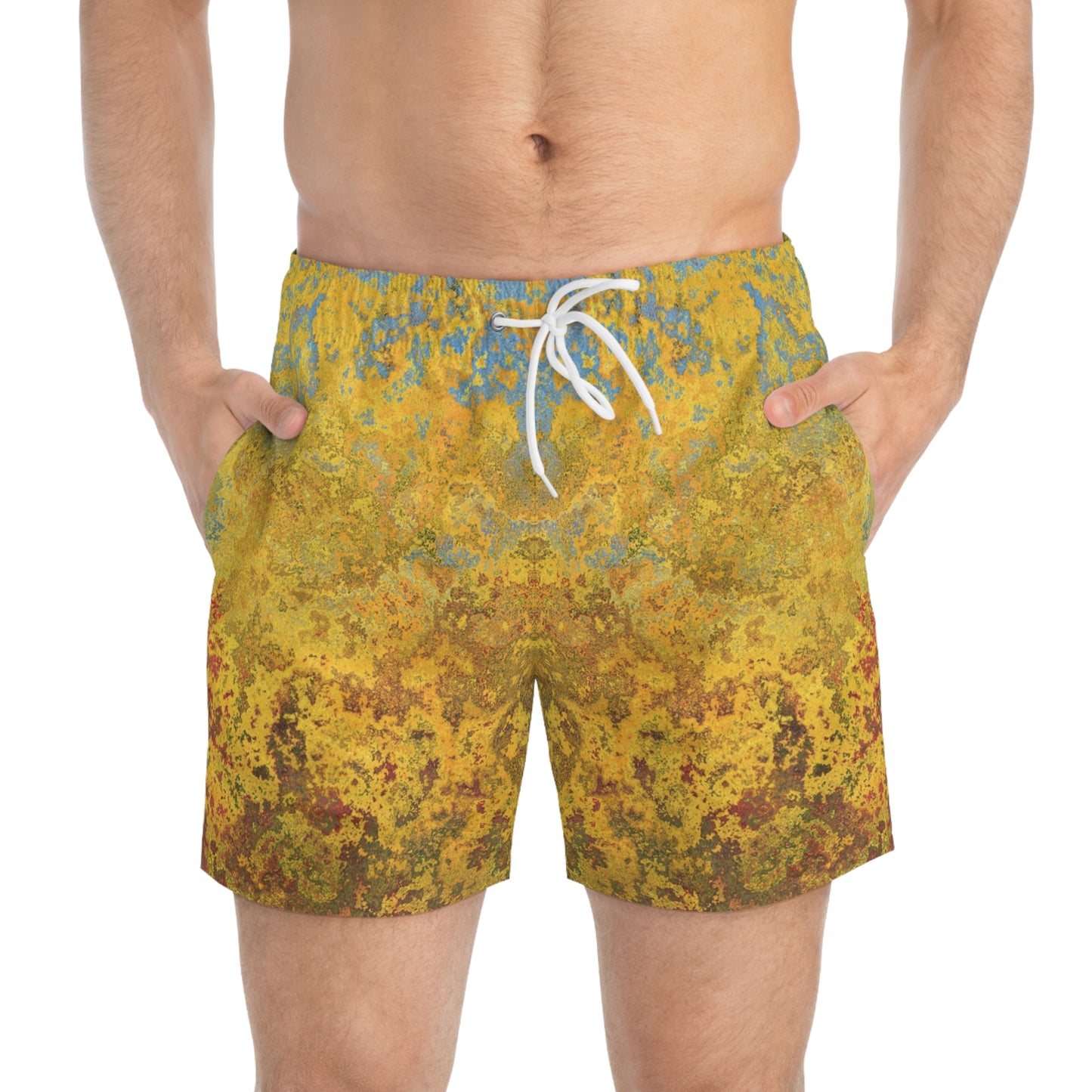 Gold and blue spots - Inovax Swim Trunks