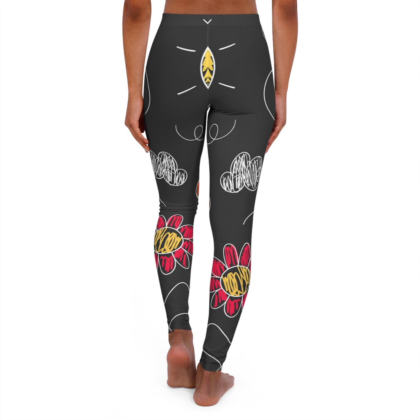 Aire de jeux pour enfants Doodle - Leggings en spandex Inovax pour femmes