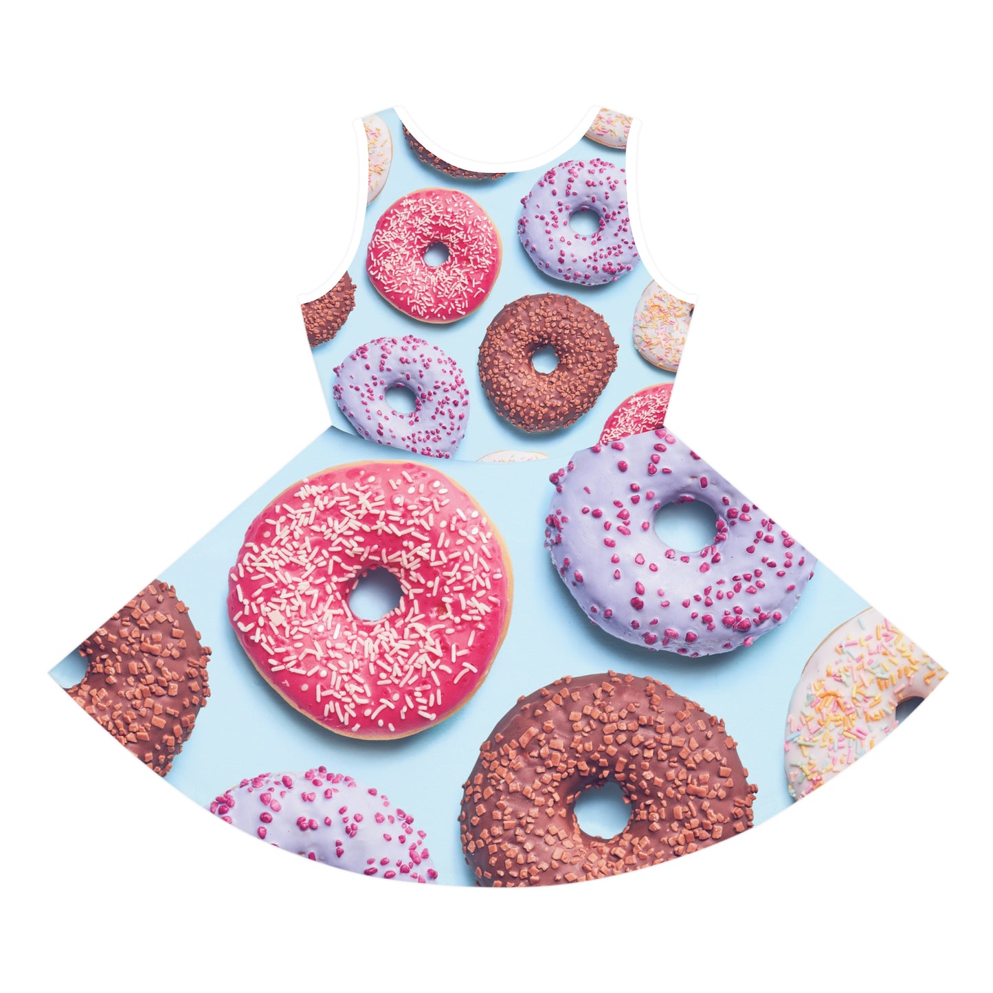 Donuts - Inovax Girl's Sleeveless Sundress