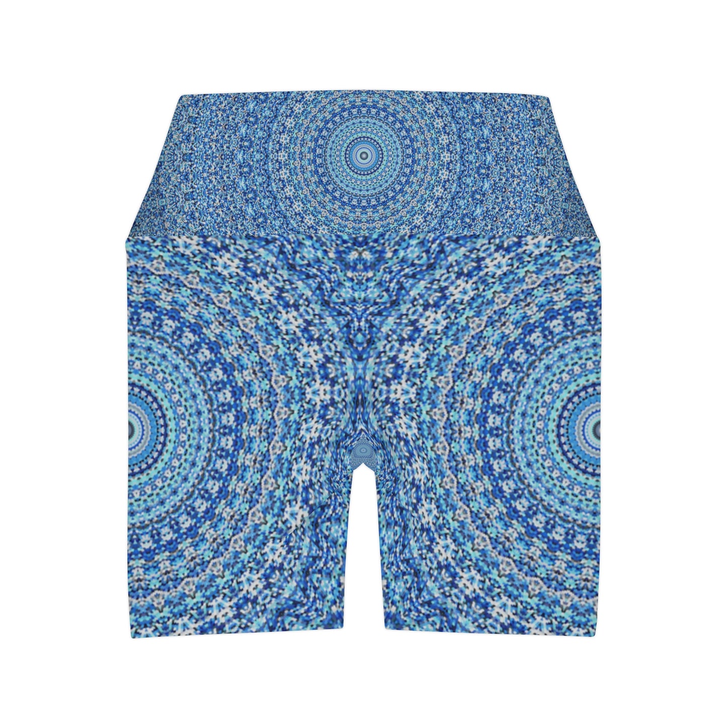 Mandala azul - Leggings de yoga de cintura alta Inovax