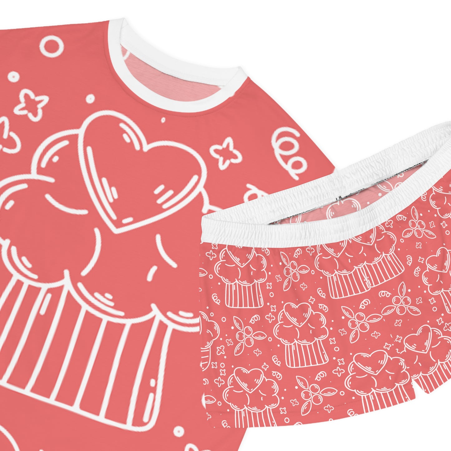 Doodle Pancake - Conjunto de pijama corto para mujer Inovax