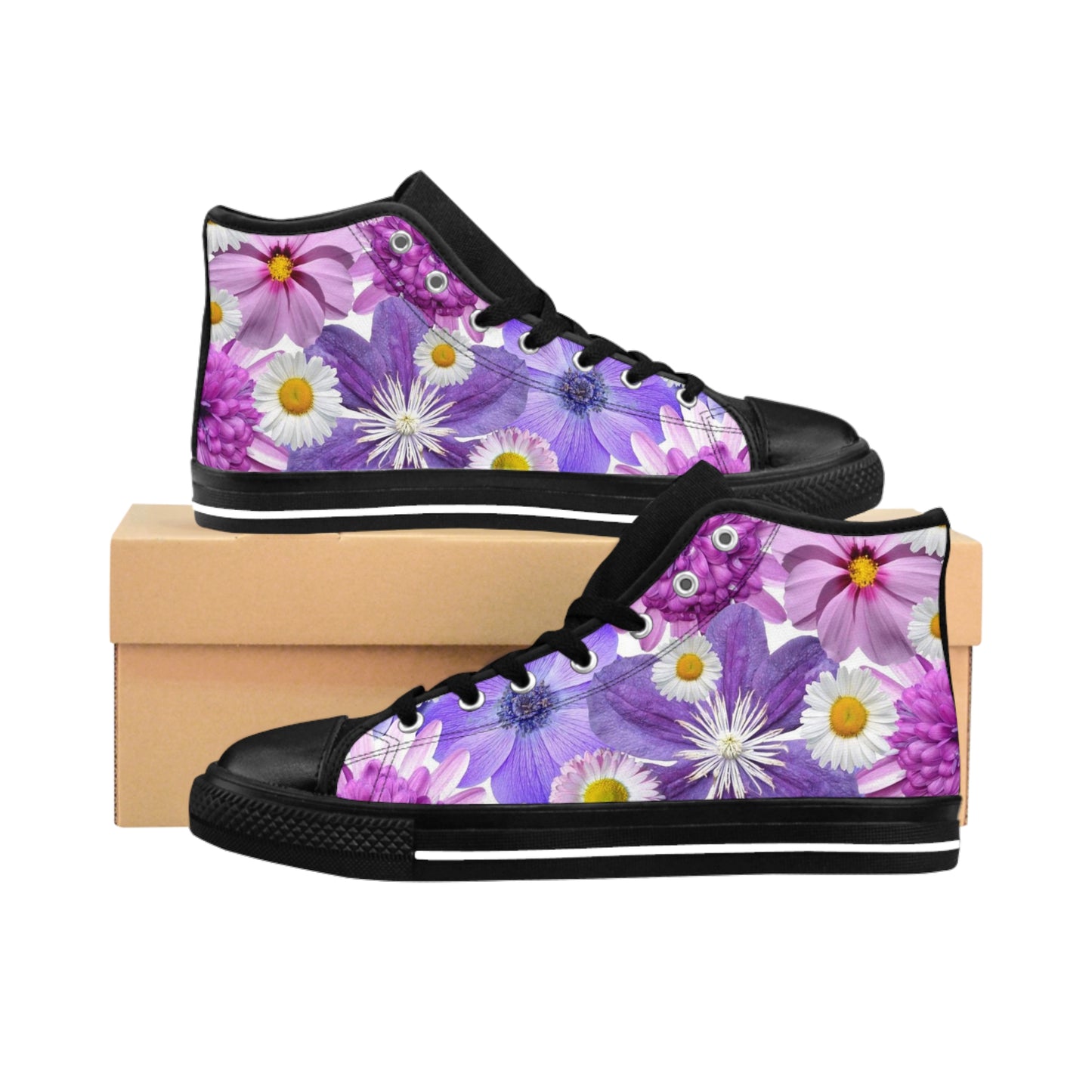 Flores Moradas - Zapatillas Clásicas Inovax Mujer