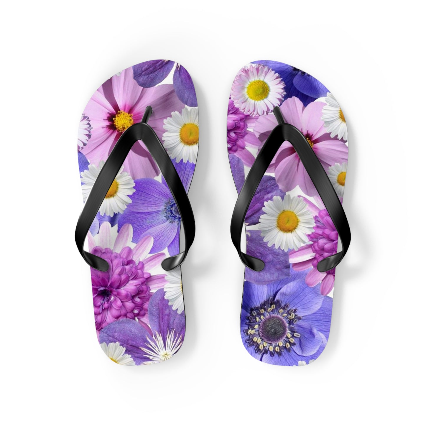 Fleurs violettes - Tongs Inovax