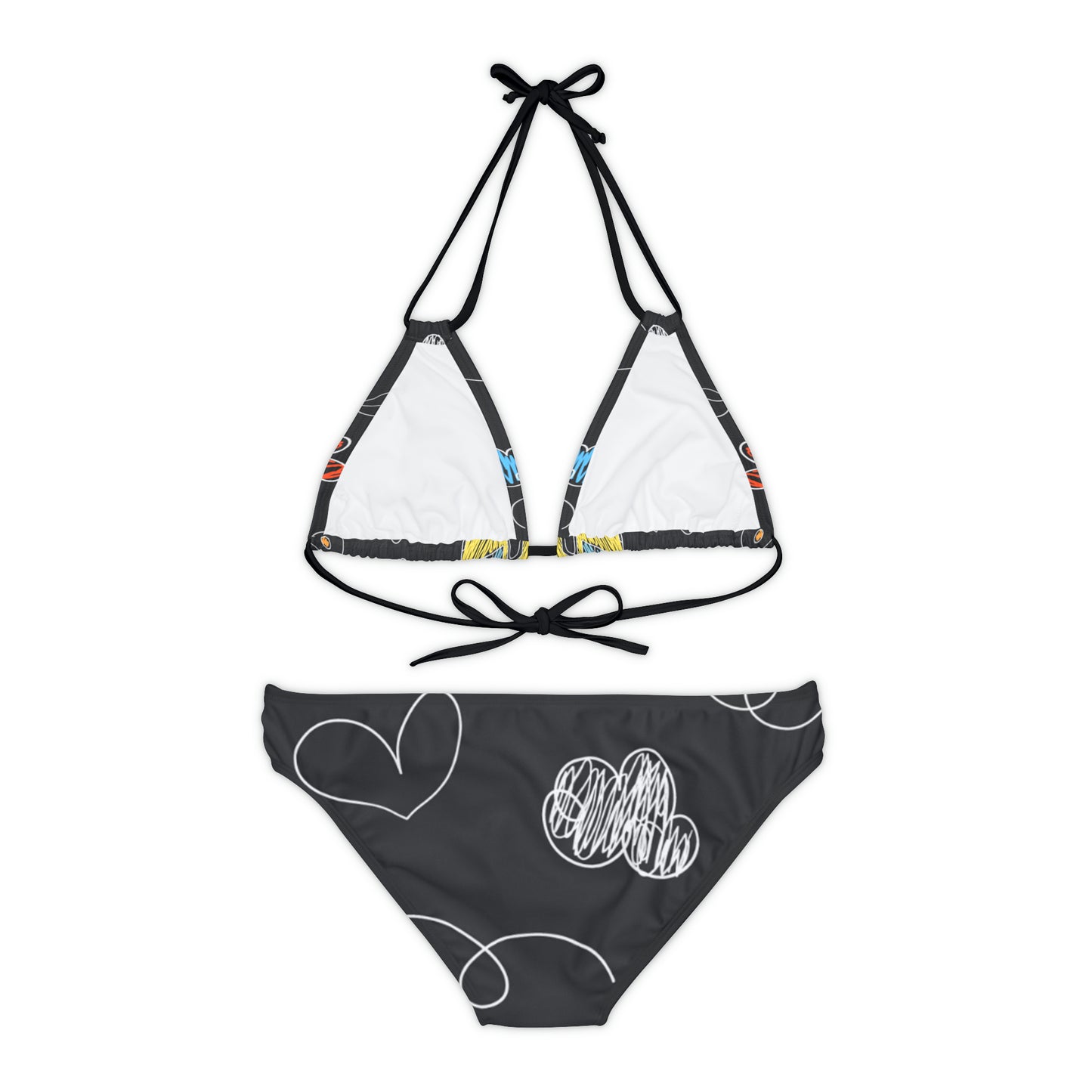 Kids Doodle Playground - Conjunto de bikini con tiras Inovax