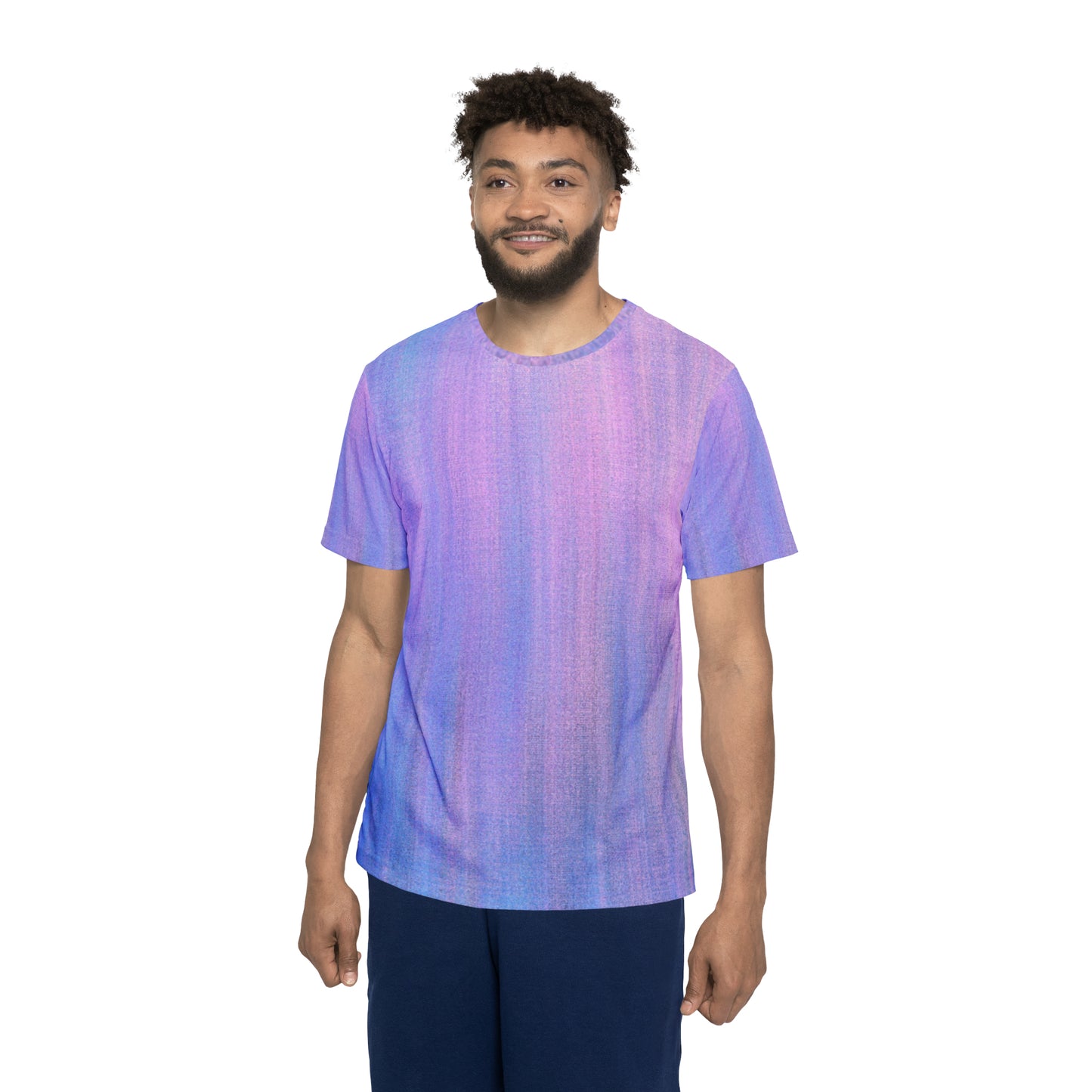 Azul y Morado Metálico - Camiseta deportiva Inovax para hombre