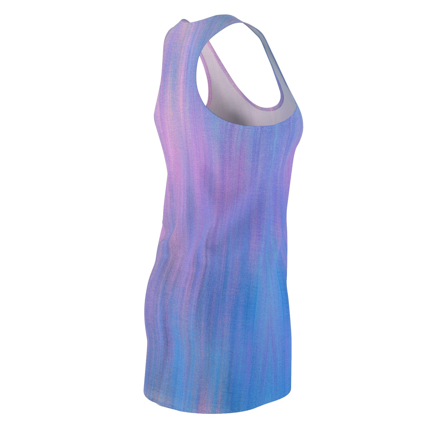 Blue & Purple Metalic - Inovax Women's Cut & Sew Racerback Dress