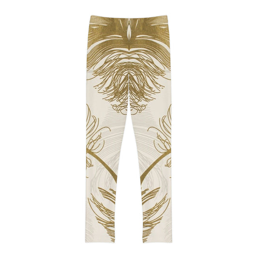 Golden Feathers - Inovax Youth Full-Length Leggings