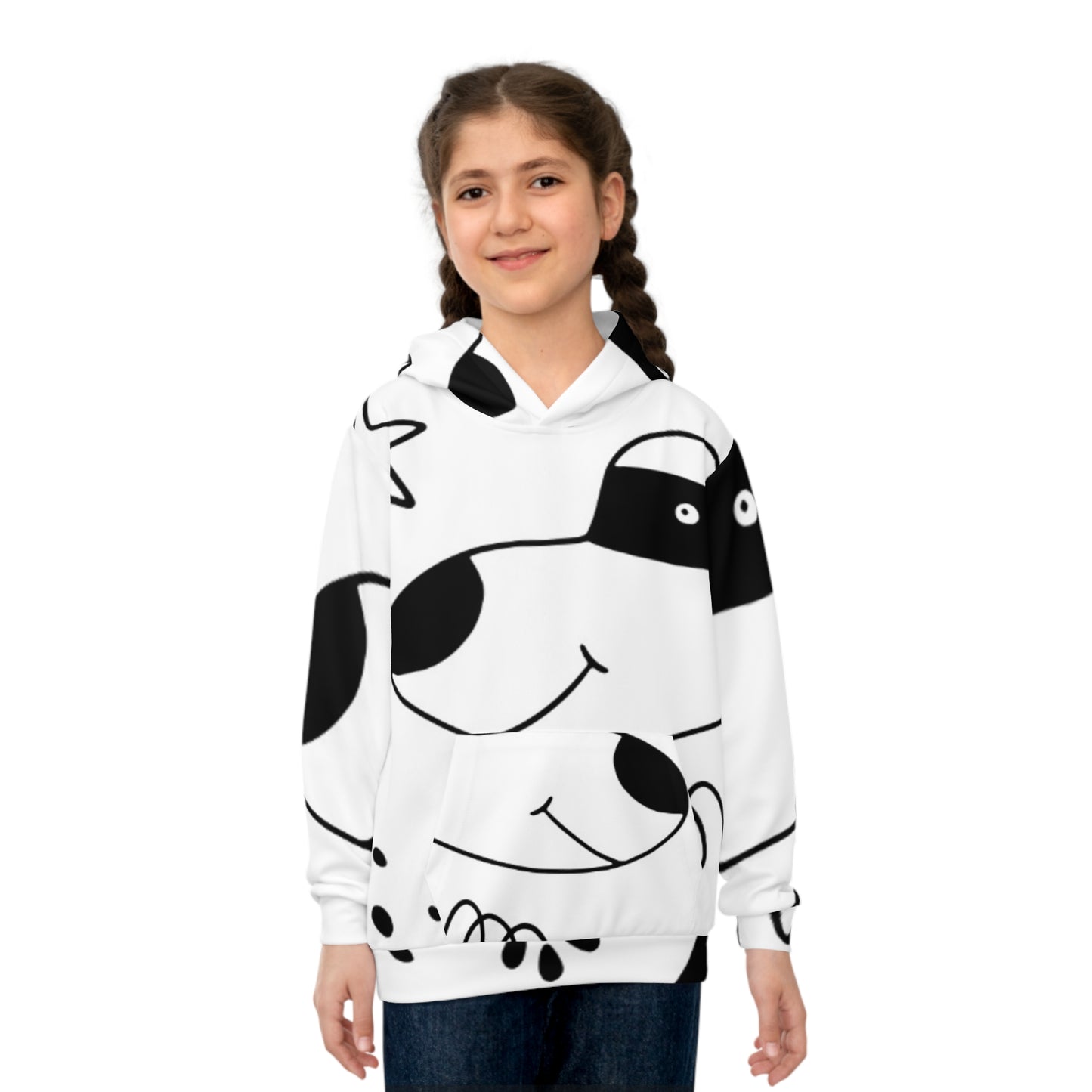 Doodle Chiens et Chats - Sweat à capuche pour enfants Inovax