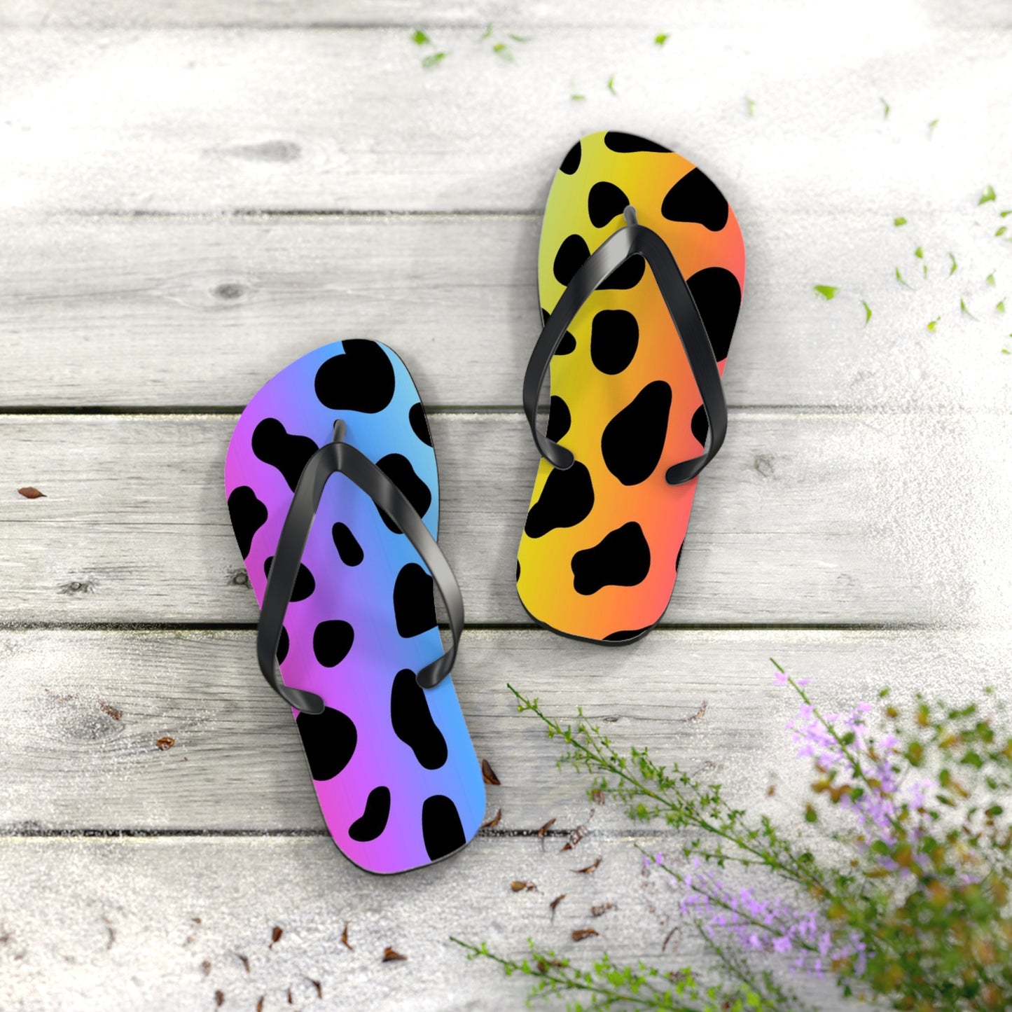 Colorful Jaguar - Inovax Flip Flops