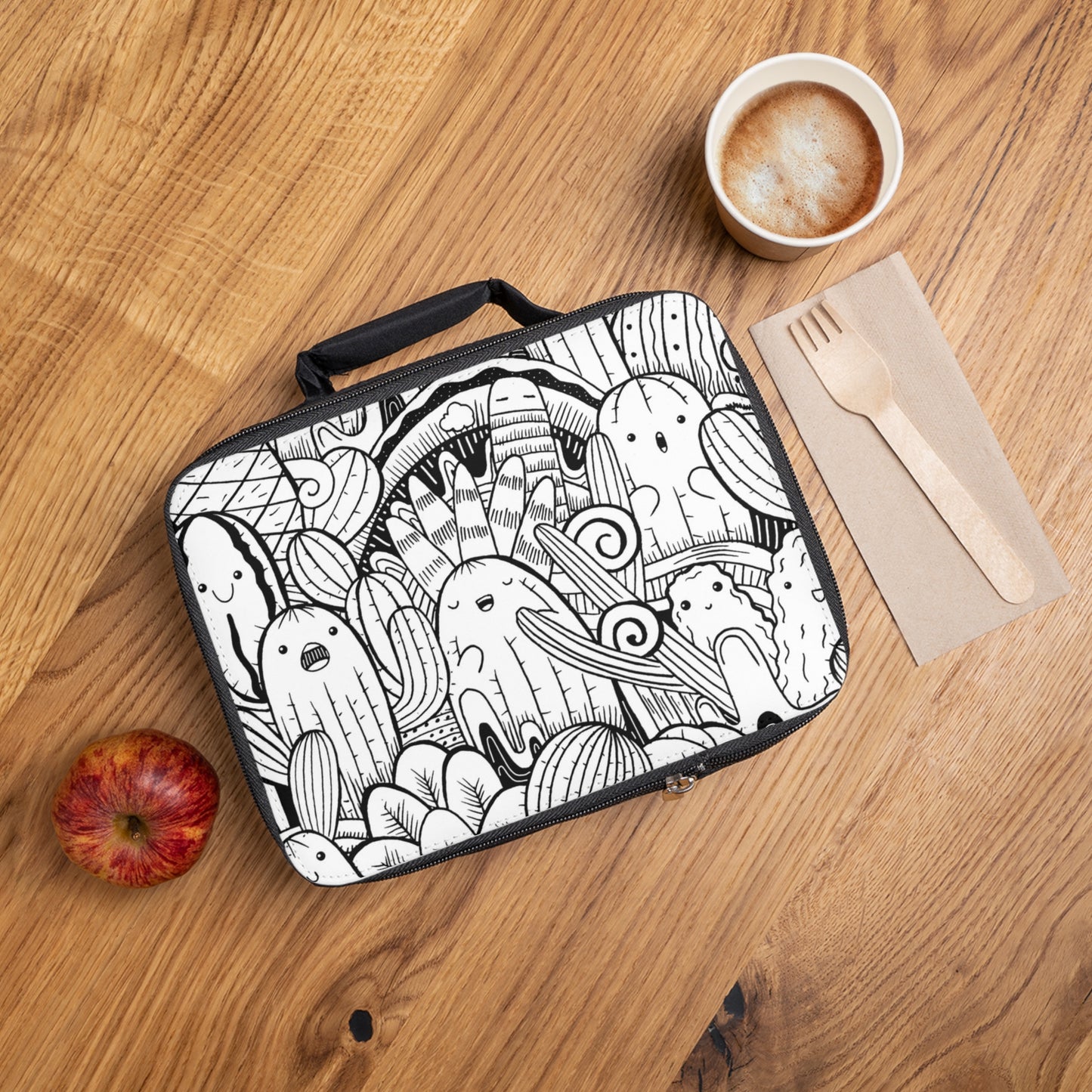 Doodle Cactus - Bolsa de almuerzo Inovax