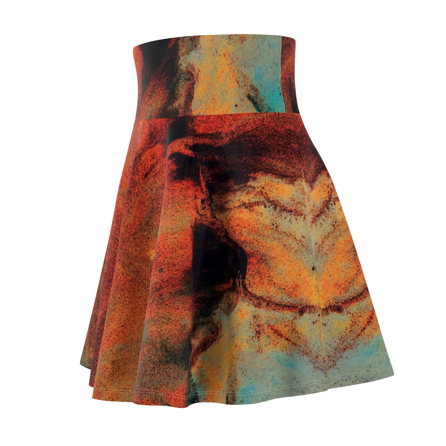 Orange flush - Inovax Woman's Skater Skirt