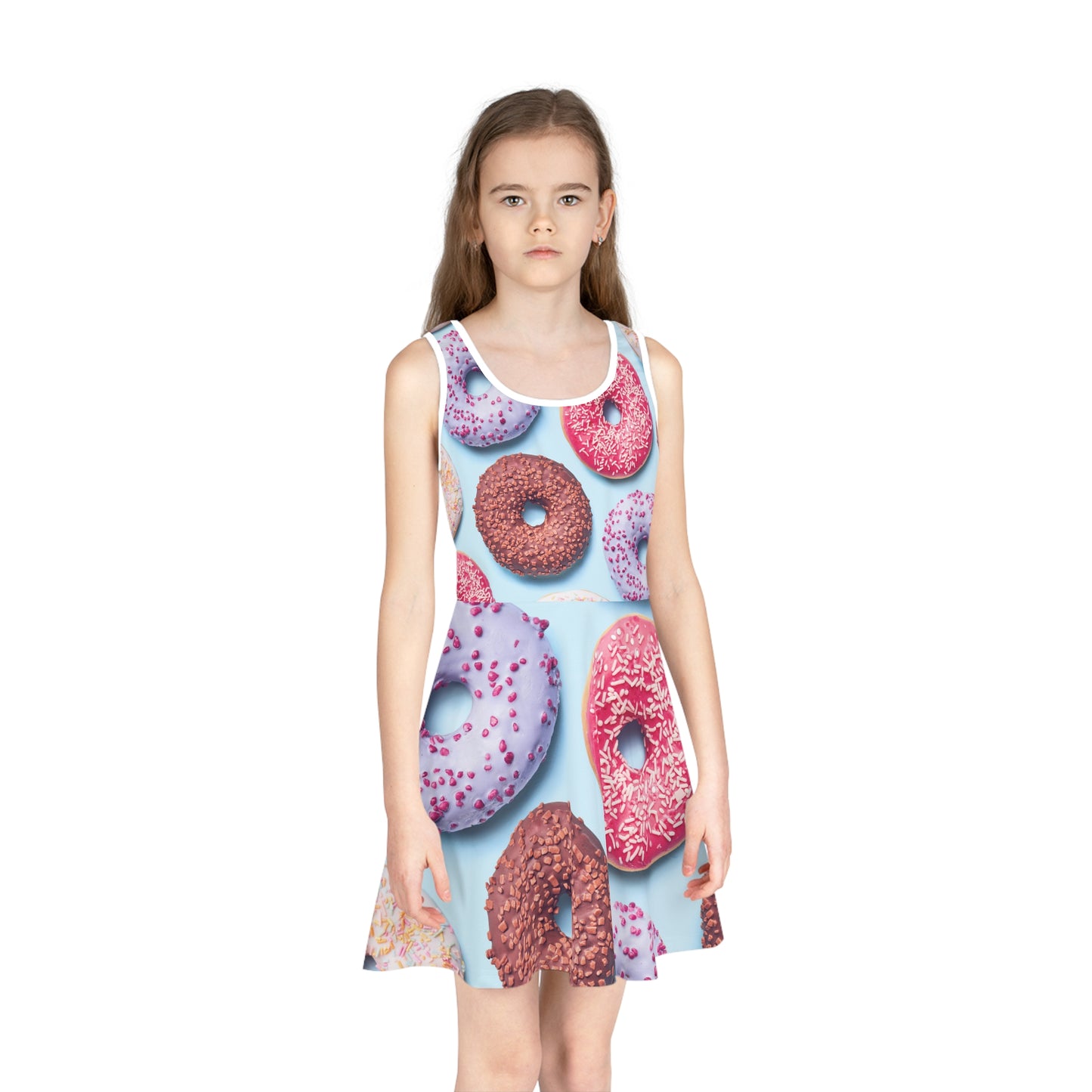 Donuts - Inovax Girl's Sleeveless Sundress