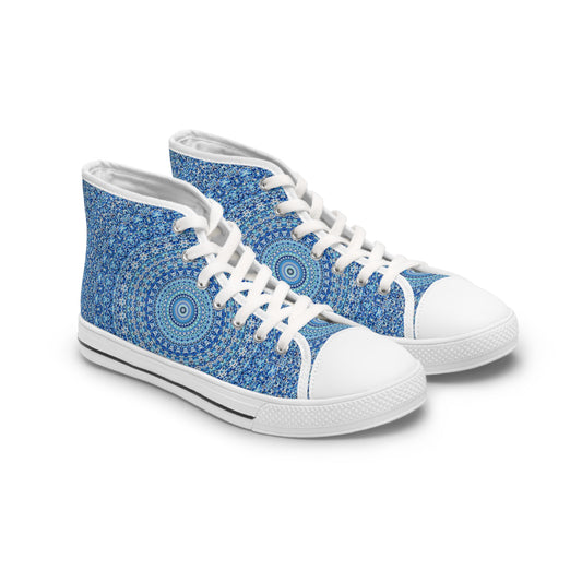 Mandala Azul - Zapatillas altas Inovax para mujer