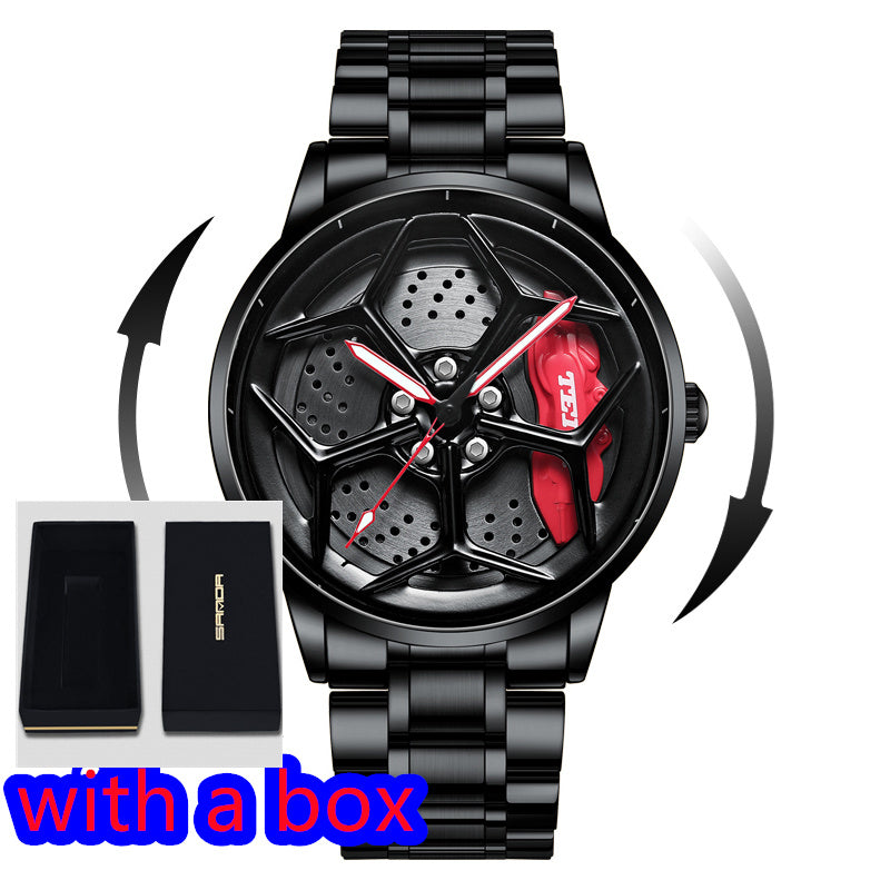 Reloj impermeable modificado hueco tridimensional de moda para hombres y mujeres