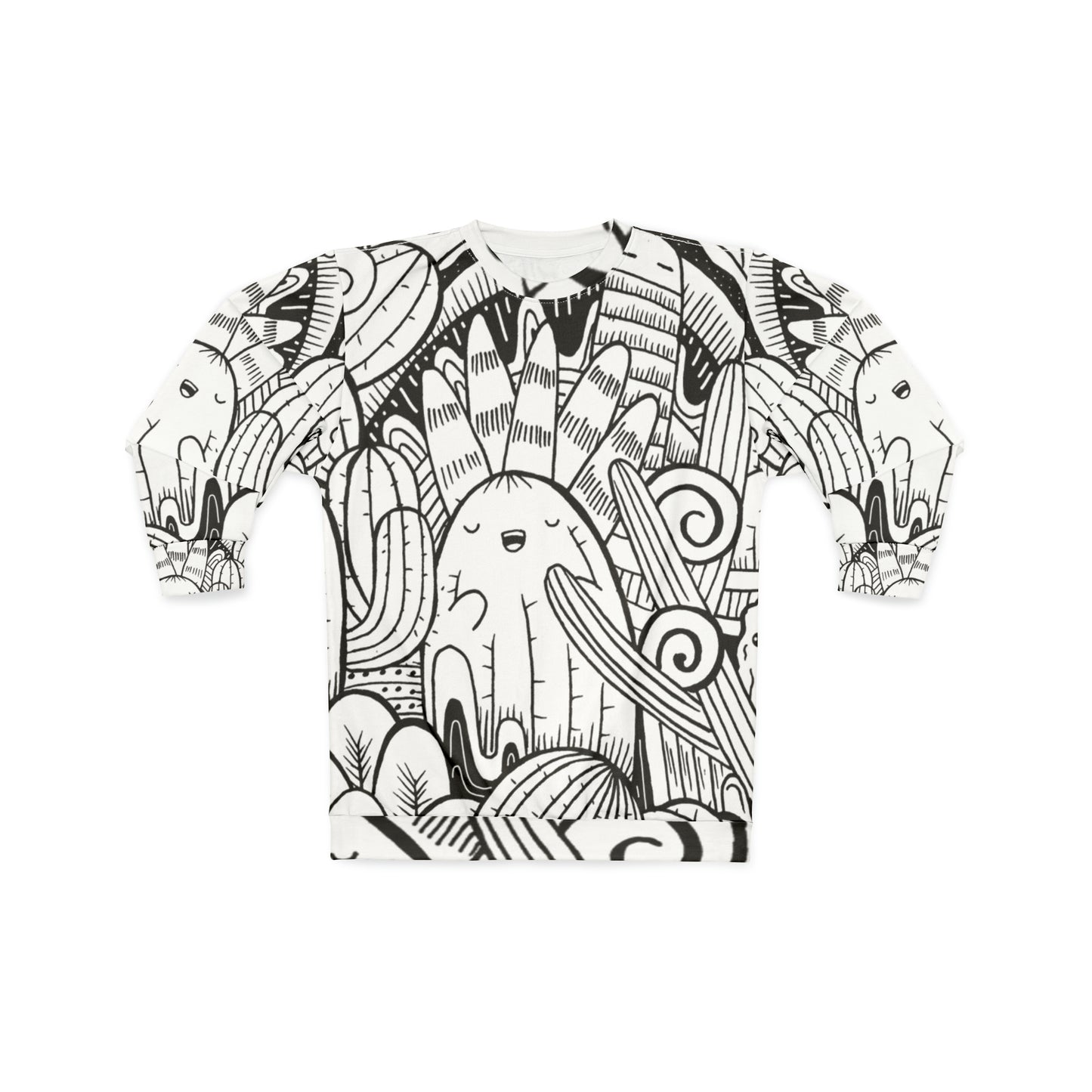 Doodle Cactus - Sudadera unisex Inovax