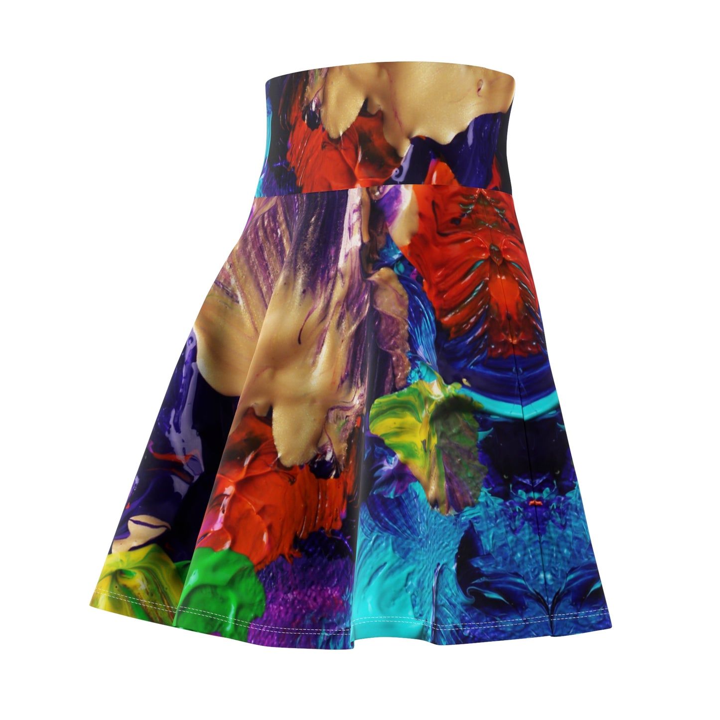 Color Paintings - Inovax Woman's Skater Skirt