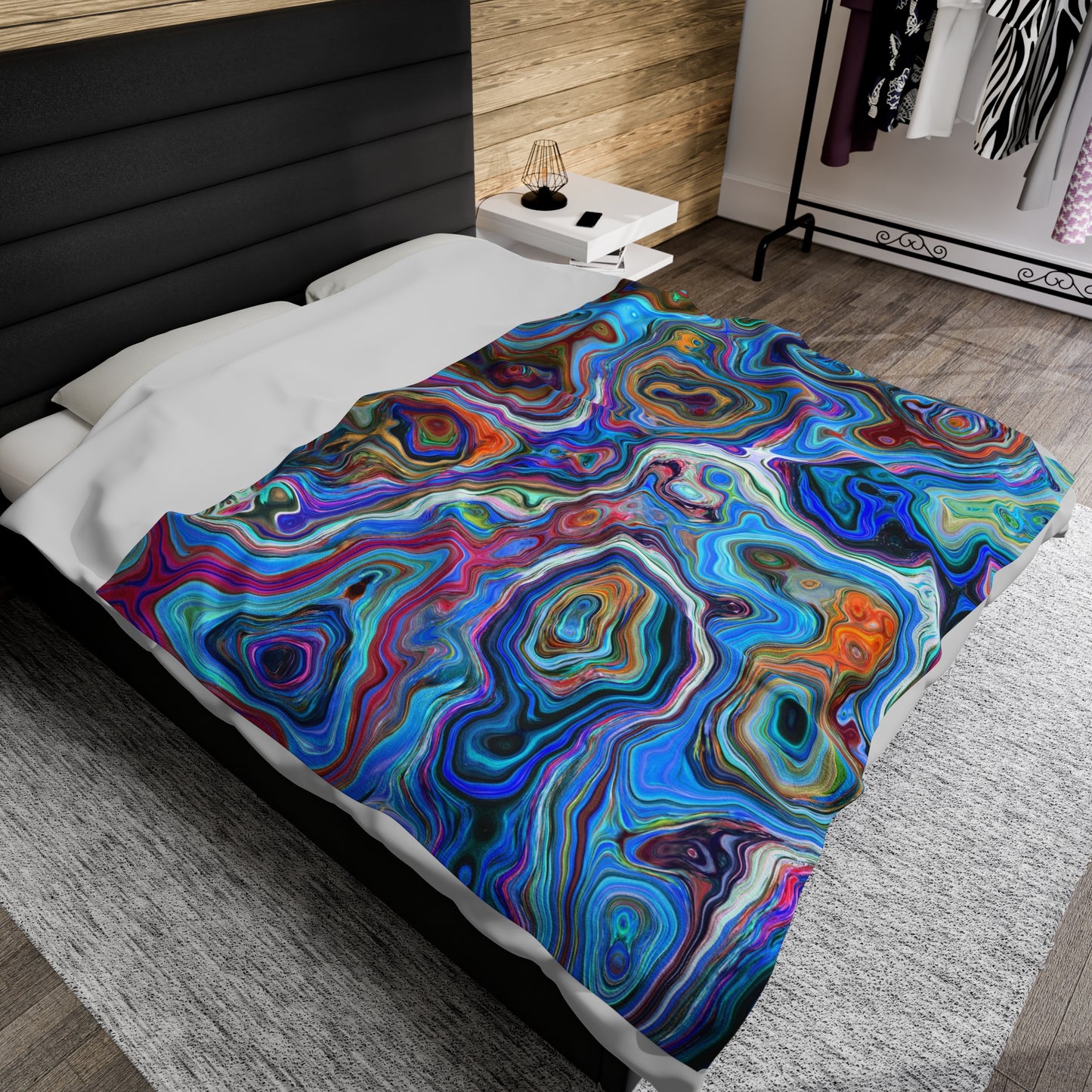 Trippy Liquid - Inovax Velveteen Plush Blanket