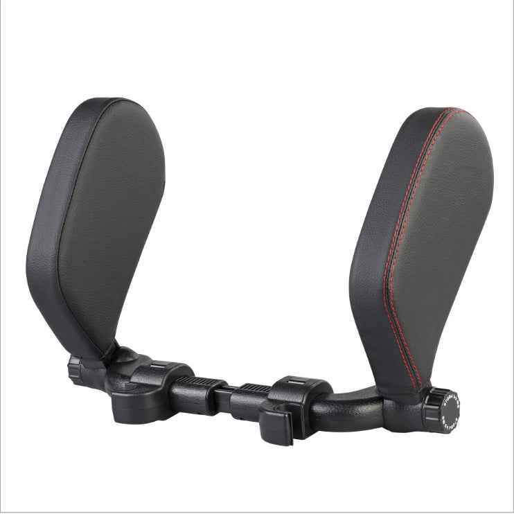 Almohada para reposacabezas de coche, cojín ajustable para dormir, asiento de viaje suave, reposacabezas de cuero para coche, almohada para el cuello, accesorios para coche