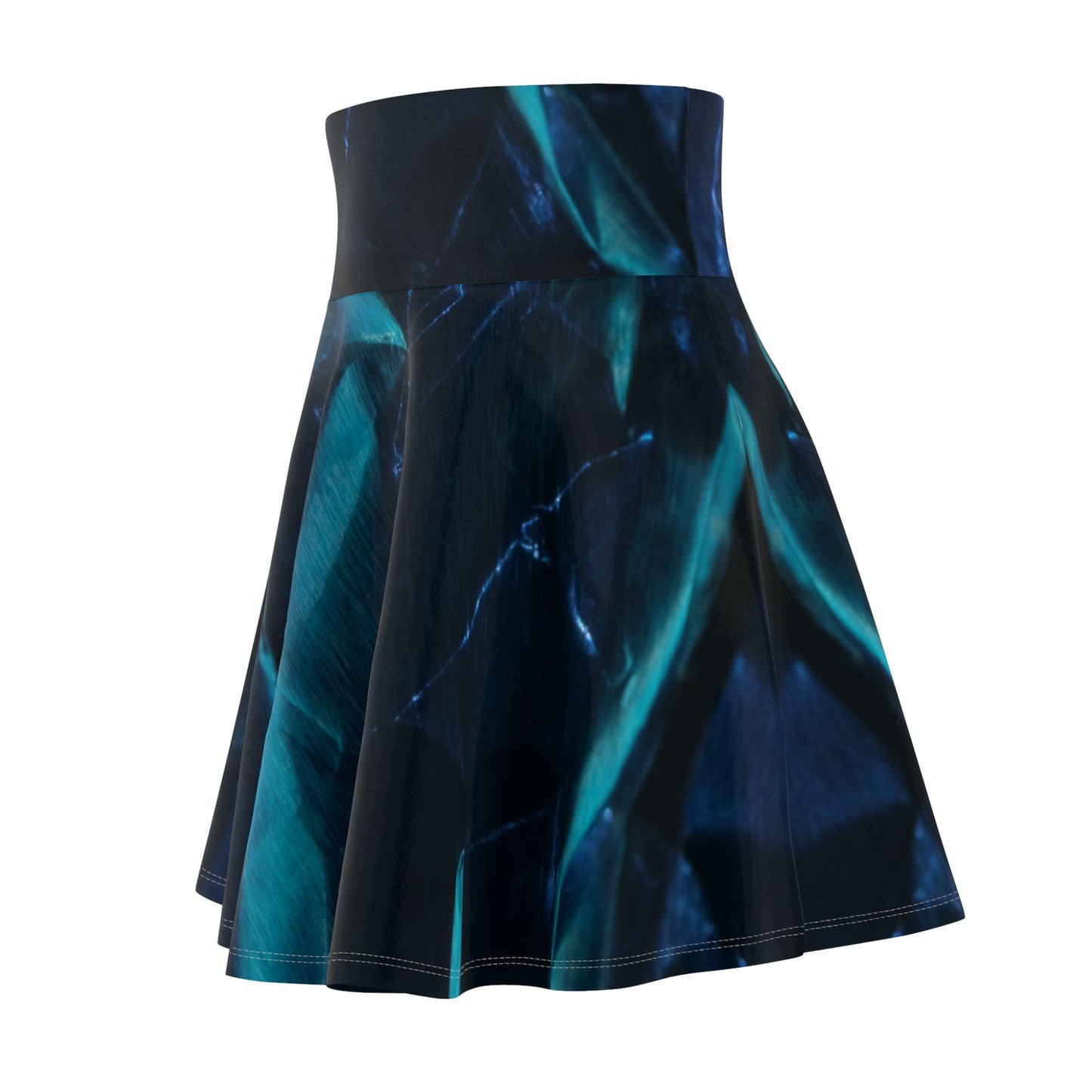 Blue Metalic - Inovax Woman's Skater Skirt