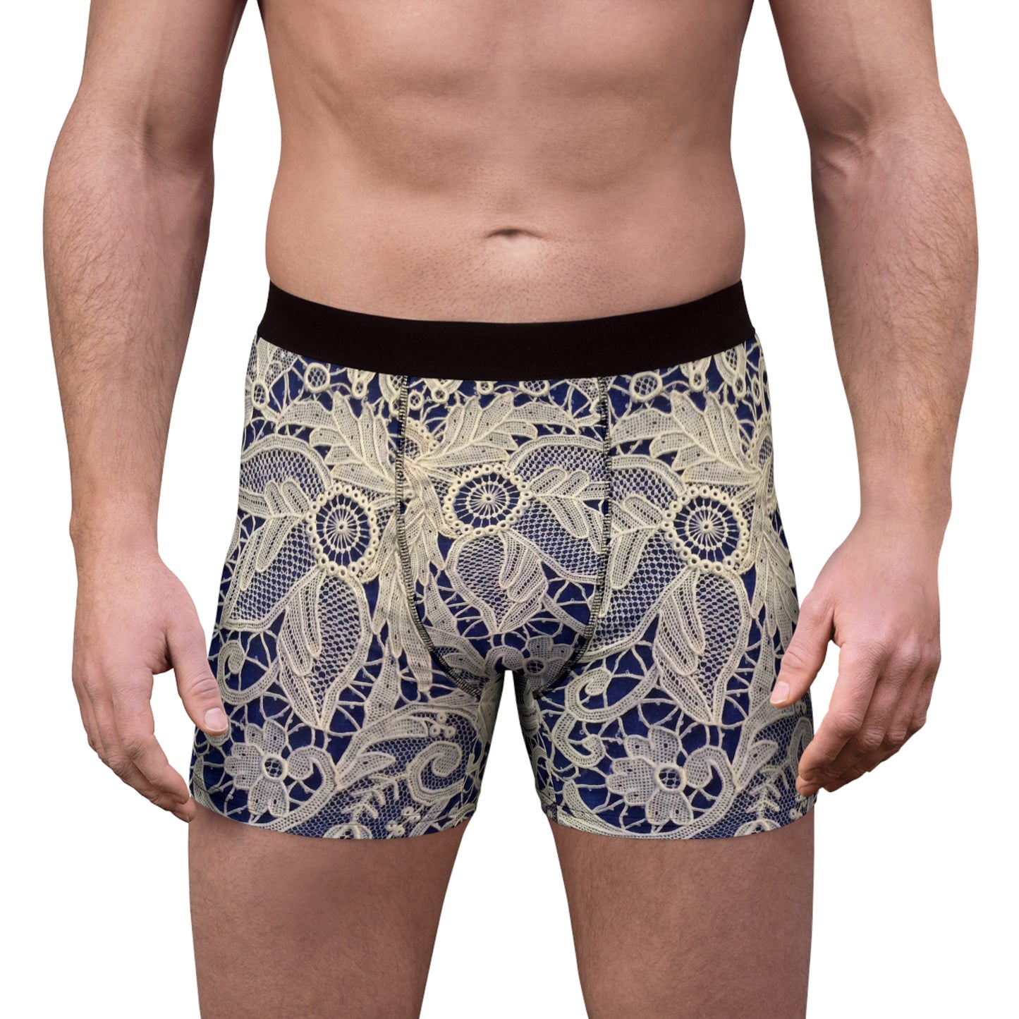 Dorado y Azul - Calzoncillos Boxer para Hombre Inovax