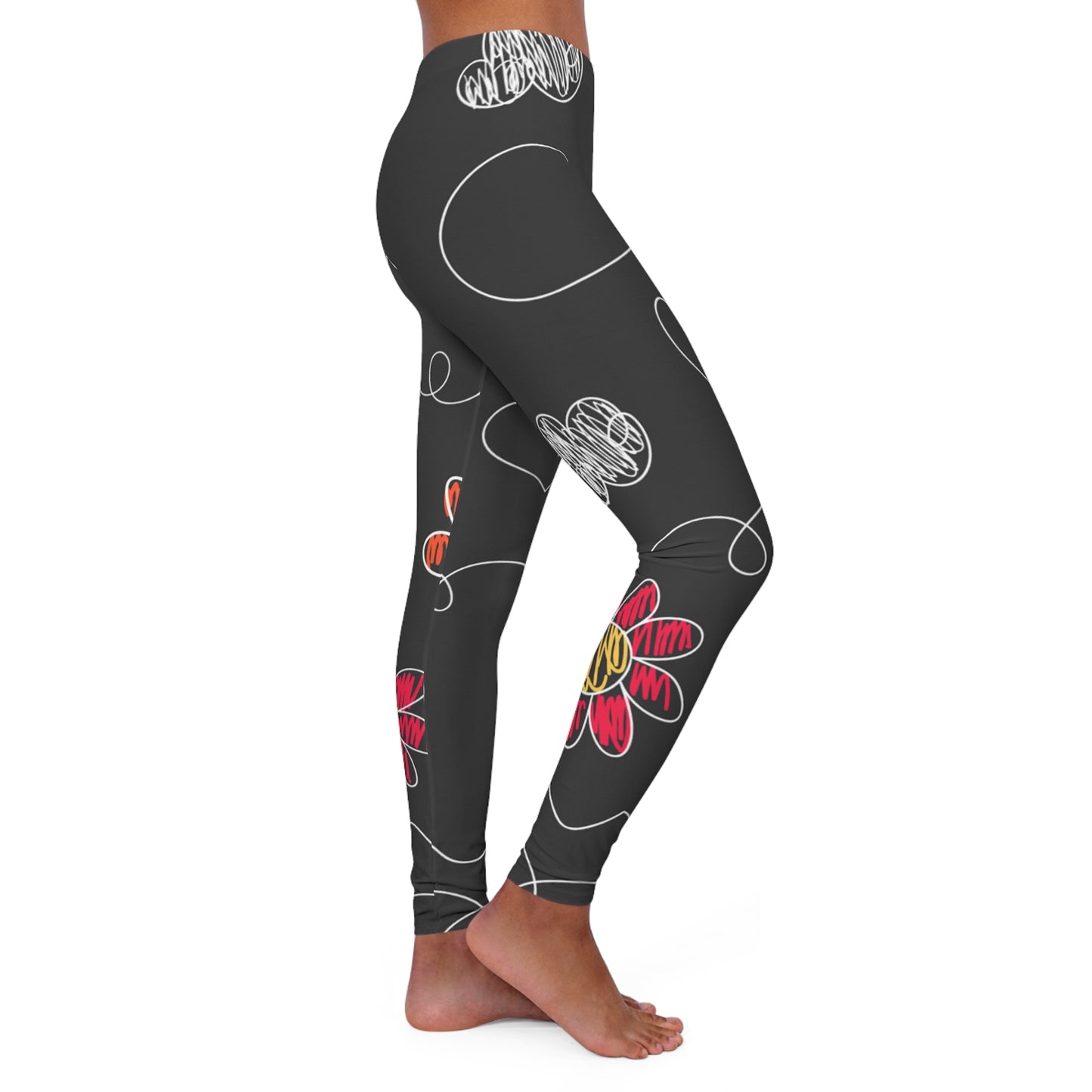 Aire de jeux pour enfants Doodle - Leggings en spandex Inovax pour femmes