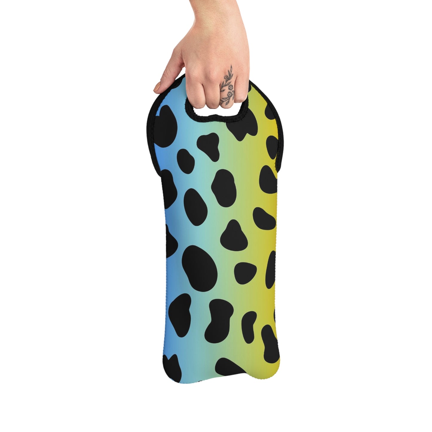 Colorful Jaguar - Inovax Wine Tote Bag