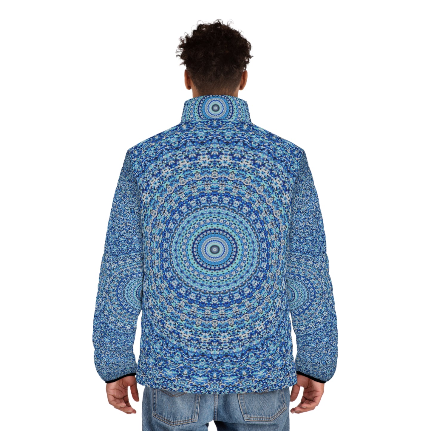 Mandala Azul - Chaqueta acolchada para hombre