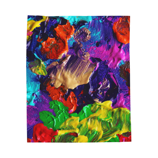 Peintures en couleurs - Couverture en peluche Inovax Velveteen