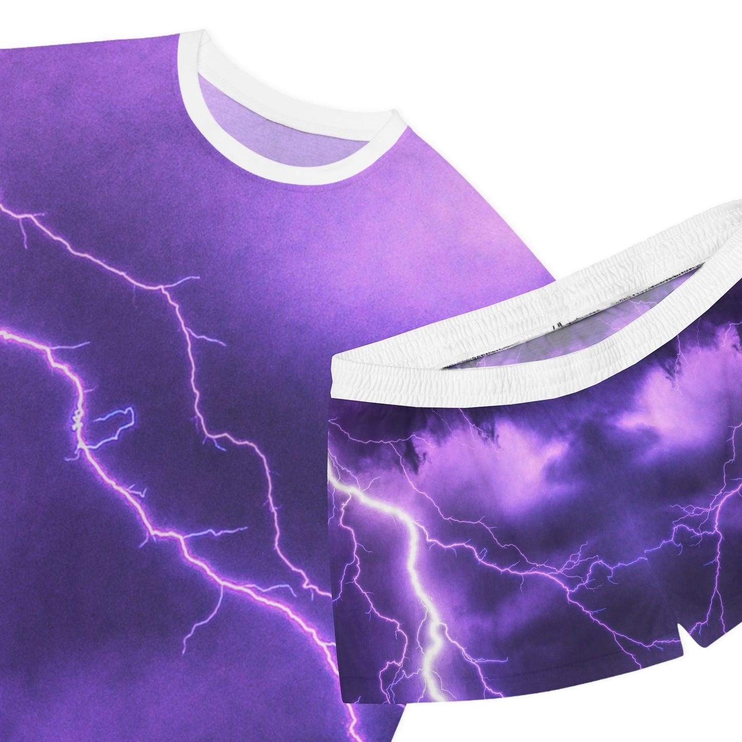 Electric Thunder - Conjunto de pijama corto para mujer Inovax