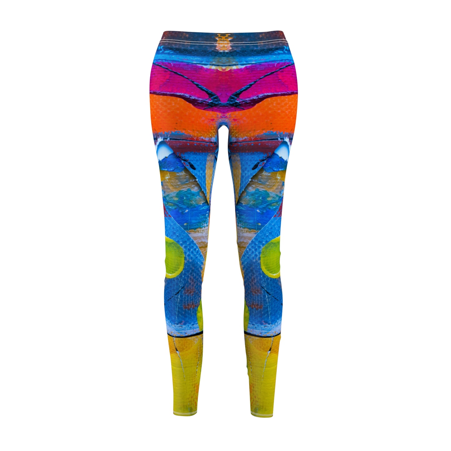 Colores cuadrados - Inovax Leggings casuales cortados y cosidos para mujer