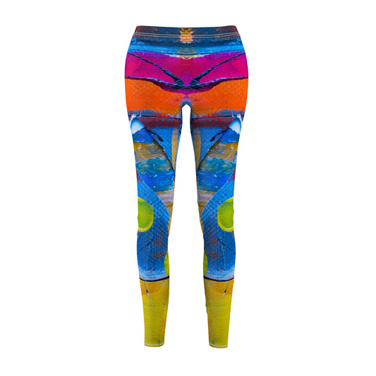 Colores cuadrados - Inovax Leggings casuales cortados y cosidos para mujer